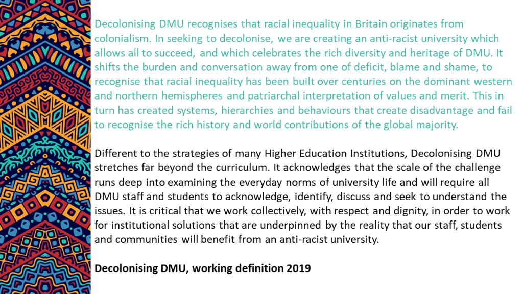 Decolonising DMU definition